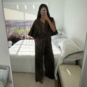 NY&Co Gold Jumpsuit